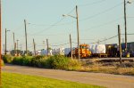QTTX Flat cars with load in the yard